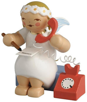 Wendt & Kühn Margeritenengel Sitzend mit Telefon (634/70/37)