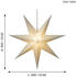 Star Trading LED-Outdoor-Stern Alice hängend 7-zackig D:60cm weiß