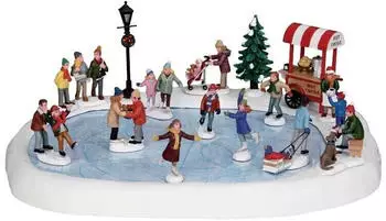 Lemax Weihnachtsdorf mit Schlittschuhteich (94048)