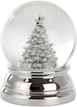 Silver life style collection Schneekugel Christbaum groß versilbert (5156ver)