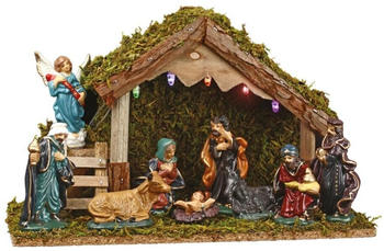 Feeric Lights & Christmas Nativity Scene + 8 Santons