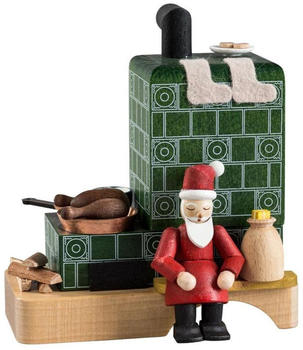 Richard Glässer Rauchofen mit Santa 13cm (37062)