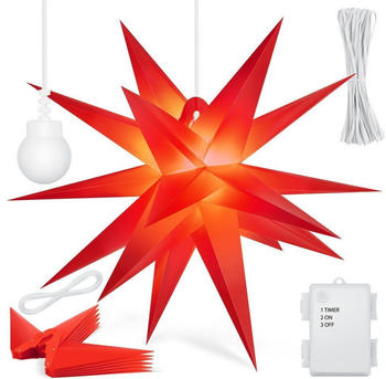 Kesser Leuchtstern 3D 35cm rot