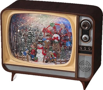 Konstsmide Fernseher mit Schneemann (4303-000)