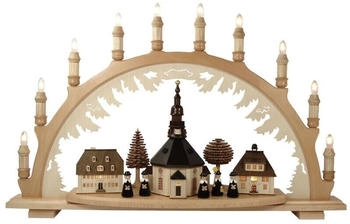 Lenk & Sohn Seiffener Dorf & Kirche 71cm (41109-sw)