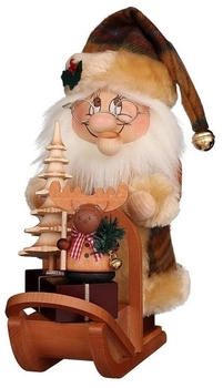 Christian Ulbricht Weihnachtsmann mit Schlitten 28cm (01 0806)