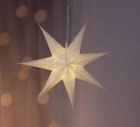 Led Weihnachtsstern 60x21 Cm - 12 Warmwei&szlig;e Led