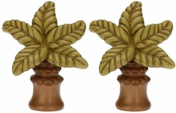 Thun Set of 2 Hand Decorated Ceramic Palms 11 cm