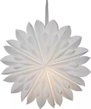 Star Trading Dekostern Clipp/Cliff, Papier, weiß, Ø 60cm (7391482051127)