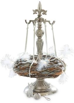 Loberon Kranzständer Edmond, silber (61cm)