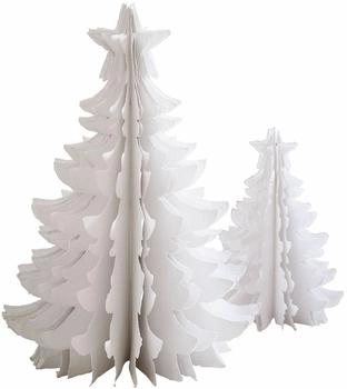 Loberon Deko-Baum 2er Set Amuré, weiß (80cm)