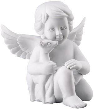 Rosenthal Engel mit Bambi groß weiß matt 14 cm