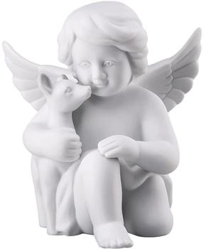 Rosenthal Engel mit Bambi mittel weiß matt 10 cm