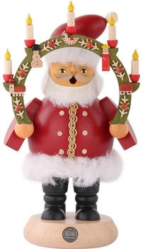 Müller Kleinkunst Weihnachtsmann mit Kerzenbogen 18cm