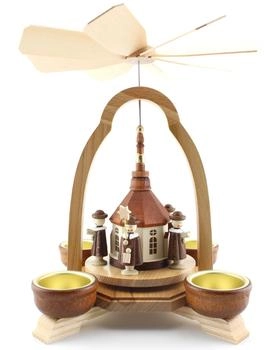 Drechslerei Schalling Erzgebirgische Holzkunst Seiffener Kirche 23cm (ZP085/321)