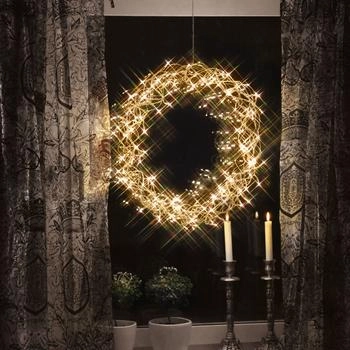 Star Trading LED wreath Curly warm white Ø 50 cm