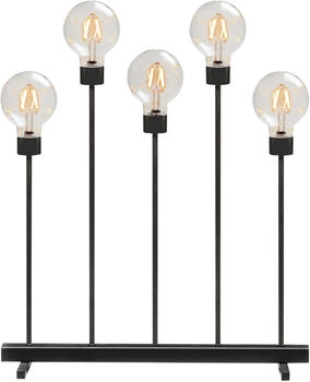 Konstsmide Leuchter 5 Lichtkugeln LED bernsteinfarben Metall