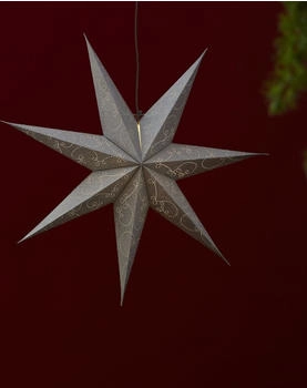 Star Trading Papierstern Decorus hängend 7-zackig D: 63cm silber