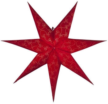 Star Trading Papierstern Decorus hängend 7-zackig D: 63cm rot