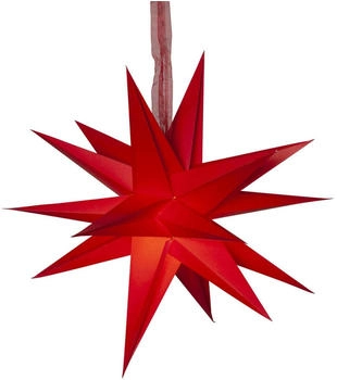 Marelida Papierstern DECEMBER 3D Stern mit Dekoband hängend 18-zackig D: 45cm rot