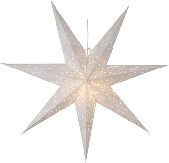 Star Trading Papierstern Galaxy Sternenbilder hängend 7-zackig 100cm inkl. E14 Fassung u. Kabel weiß