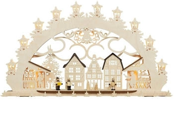 Saico 3D Schwibbogen Altstädter Weihnachtsmarkt