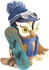 Kuhnert Drechslerei - Rauchfigur/Räucherfigur Eule mit Snowboard aus Massivholz ca. 15 cm Made in Germany