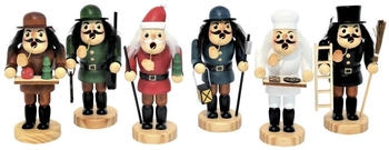 Saico Räuchermännchen Deko Holz 13 cm 6-fach sortiert