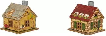 Saico Räucherhaus Holz H 6 cm naturbelassen