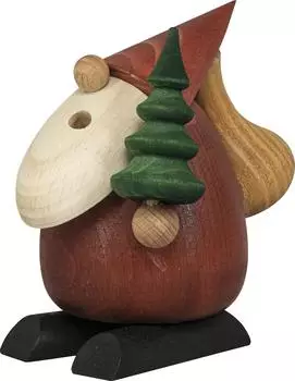 Saico Räucherfigur Weihnachtsmann Baumlieferer H 15 cm rot