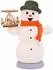 Kuhnert Räucherfigur Schneemann mit Pyramide, Holz, ca. 13cm (35037)