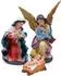 Spetebo Weihnachtskrippe Figuren Set, handbemalt, 10-teilig, XL (8–20cm)