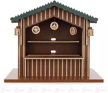 Dregeno Seiffen Weihnachtsmarktstand elektrisch beleuchtet, 10-fach Verteiler mit Trafo (212/014)