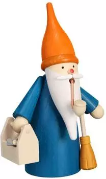 Seiffener Volkskunst Räuchermann Hauswichtel, 16cm, Erzgebirge (12324)