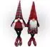 Lemodo Weihnachtswichtel Kantenhocker mit karierten Schuhen, 2er Set (HL021)
