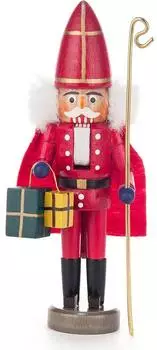 Dregeno Seiffen Nussknacker Nikolaus rot, 15cm (071/106)