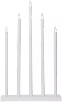 Eglo Holy LED-Kerzenst&auml;nder Holz, wei&szlig;, warmwei&szlig; (410981)