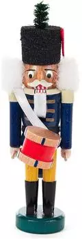 Dregeno Seiffen Nussknacker Trommler, Weihnachtsfigur, 150mm (071/188)