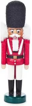 Dregeno Seiffen Nussknacker "Däne" rot-weiß, 15cm (071/002)