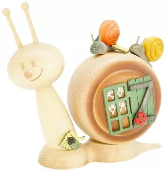 Kuhnert Rauchschnecke "Sunny Familienschnecke" Holz, 15cm (37124)