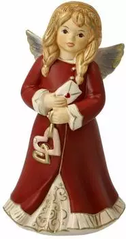 Goebel Engelfigur "Liebevoller Gru&szlig;" bordeaux, Himmelsboten Weihnachten (GOE-41683291)