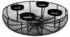 Buri Adventskranz Metallschale schwarz Ø36cm