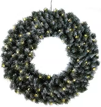 Eglo Edmonton LED-Weihnachtskranz Ø70cm tannengrün warmweiß IP44 (410927)