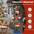 Costway Nussknacker-Figur 185cm mit Trommel, 100 LED-Lichter (OY46011PQ)