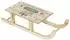 ECD Germany Weihnachtsschlitten aus Holz, warmweiße LEDs, 42cm, Timer (ECD Germany)