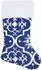 vidaXL Weihnachtsbaumdecke mit Socke, blau, 122cm, Stoff (330279)