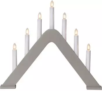 Star Trading Jarve Lichterbogen Holz, 7-flammig, warmweiß (241-71)