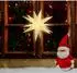 Spetebo 3D Adventsstern 15 LED warmweiß 35cm mit Timer, Outdoor (64791)