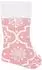 vidaXL Weihnachtsbaumdecke mit Socke, Stoff, rosa, 150cm (330286)