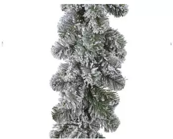 Decoris Tannengirlande k&uuml;nstlich mit Schnee, gr&uuml;n, 2,7m x 20cm (680441)